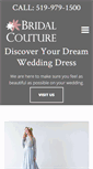 Mobile Screenshot of bridalcouture.ca