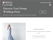 Tablet Screenshot of bridalcouture.ca